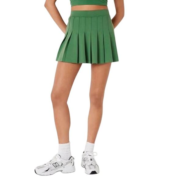 PINK Victoria's Secret Pants - New VS Pink Green Forest Pine Pleated Tennis Skort Small